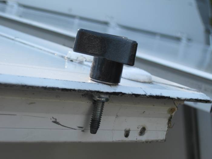 Stealth Camper Awning latch