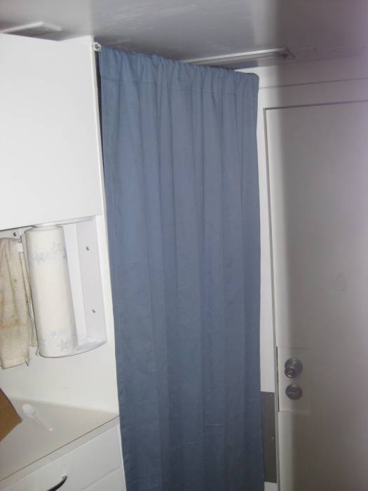 Stealth Camper Toilet Privacy Curtain