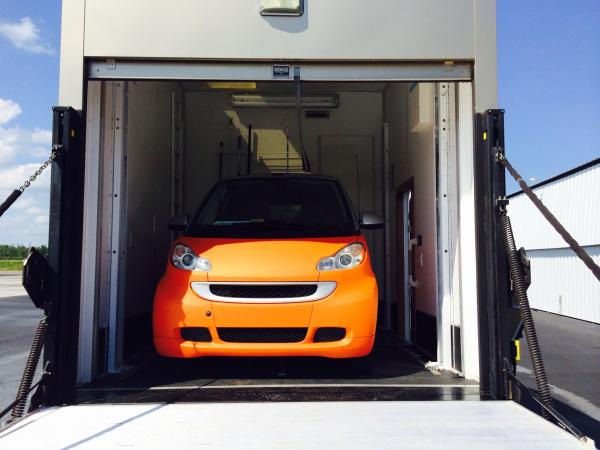 Our Smart car in the Garage